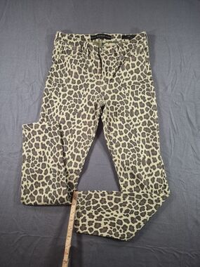 GUESS 1981 Skinny High-Rise Leopard Print Jeans